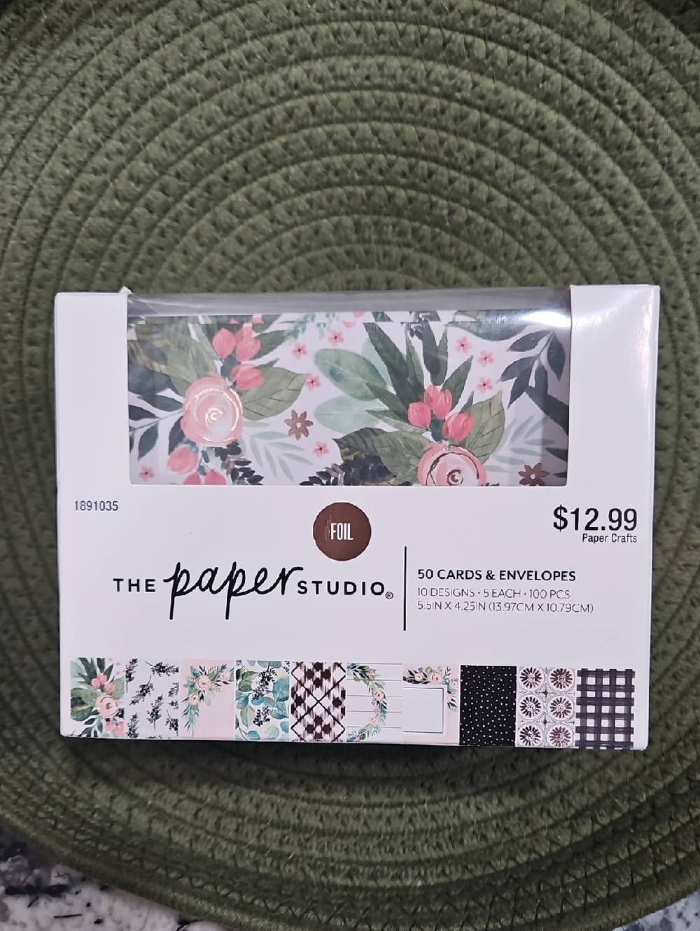 The Paper Studio Floral Foil Cards & Envelopes